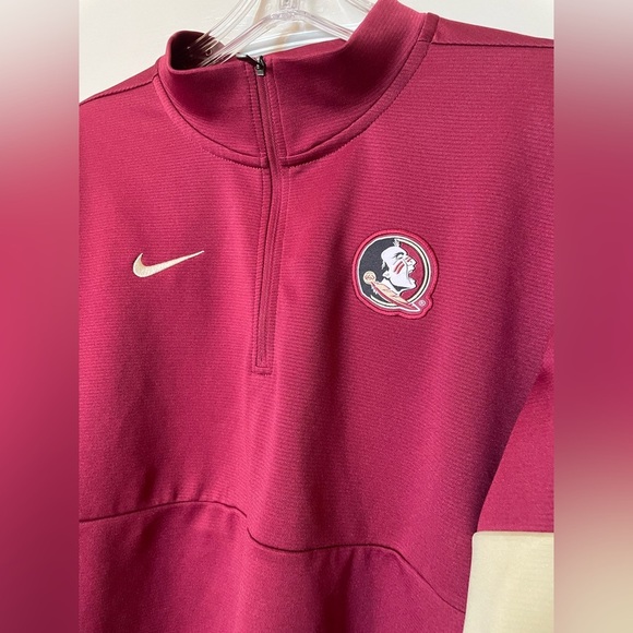 Nike Dri-Fit Florida State Seminoles Coaches Sideline Quarter Zip Pullover XL - Picture 2 of 10